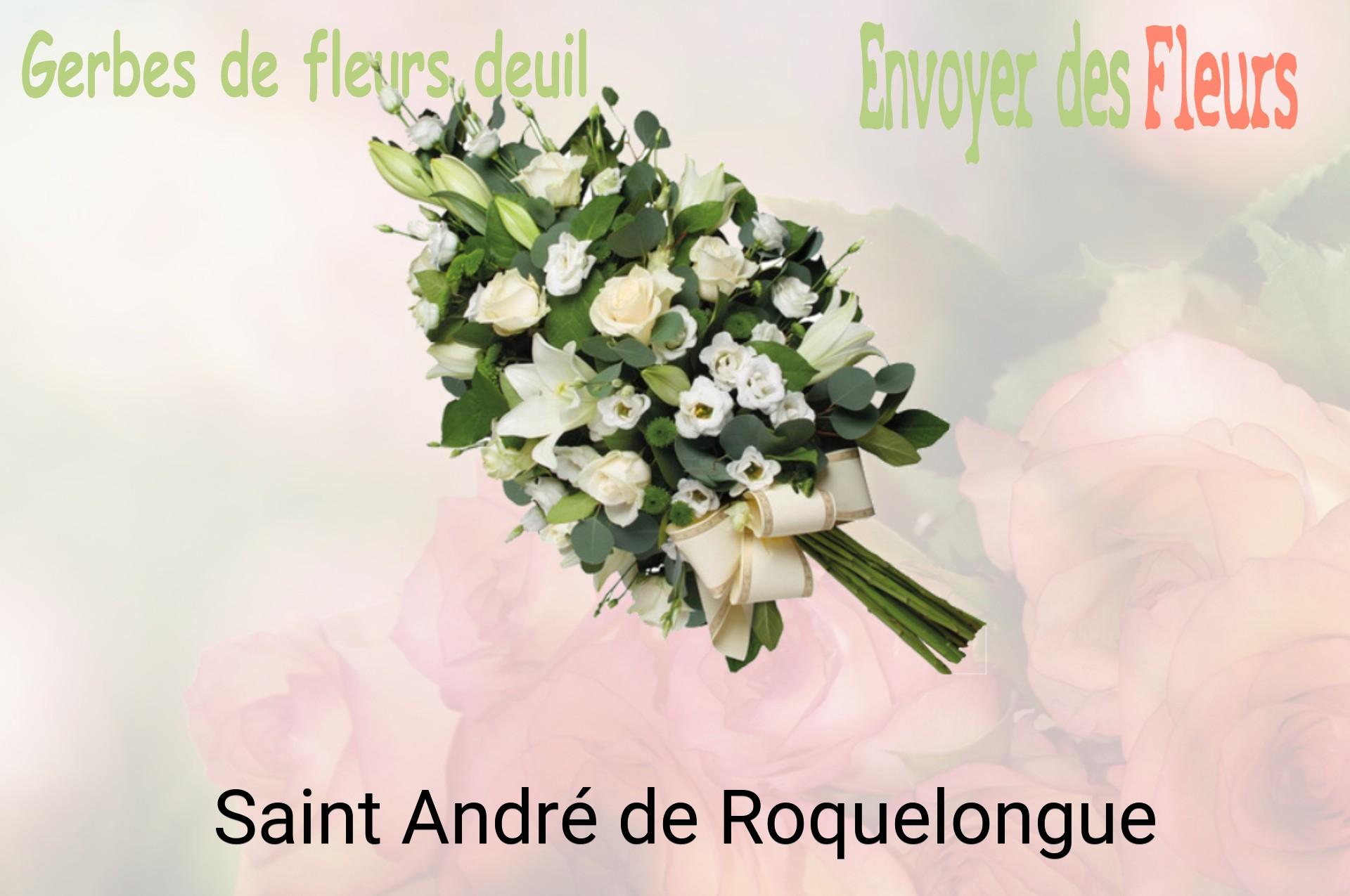 Gerbe de fleurs de deuil livrée à Saint-André-de-Roquelongue